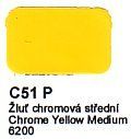 C51 P Žluť chromová střední