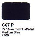 C67 P Pařížská modrá střední CSN 4700