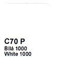 C70 P Bílá CSN 1000