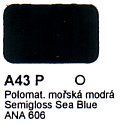 A43 P Polomat. Mořská modrá ANA 606