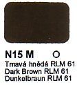 N15 M Tmavá hnědá RLM 61