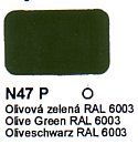 N47 P Olivová zelená RAL 6003 Agama