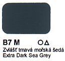 B7 M Zvlášť tmavá mořská šedá