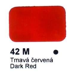 42 M Tmavá červená