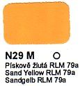 N29 M Pískově žlutá RLM 79a Agama