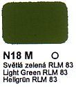 N18 M Světlá zelená RLM 83 Agama