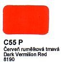 C55 P Červeň rumělková