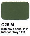 C25 M Kabinová šedá CSN 1111